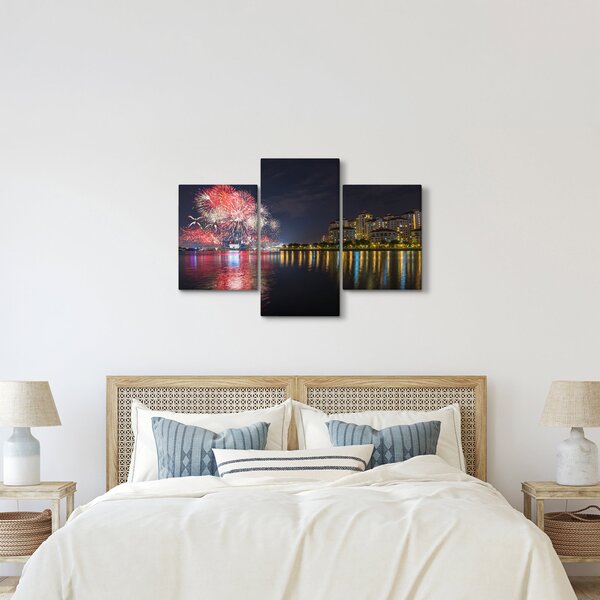 Slika vatrometa u Singapuru (90x60 cm)