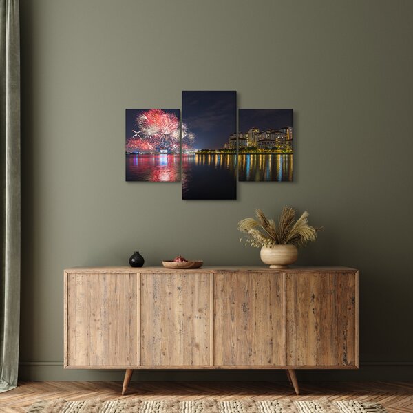 Slika vatrometa u Singapuru (90x60 cm)