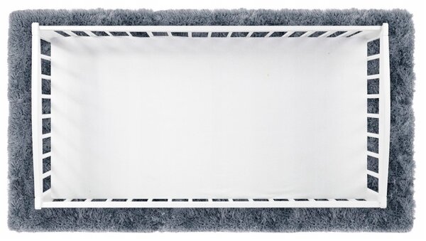 Plahta s gumicom za krevetić i krevet, bijela dimenzija: 60 x 120 cm