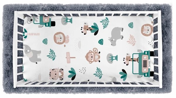 Plahta s gumicom za krevetić i krevet Safari dimenzija: 60 x 120 cm