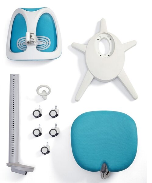 Dječja ergonomska stolica Eira – plava + navlaka GRATIS