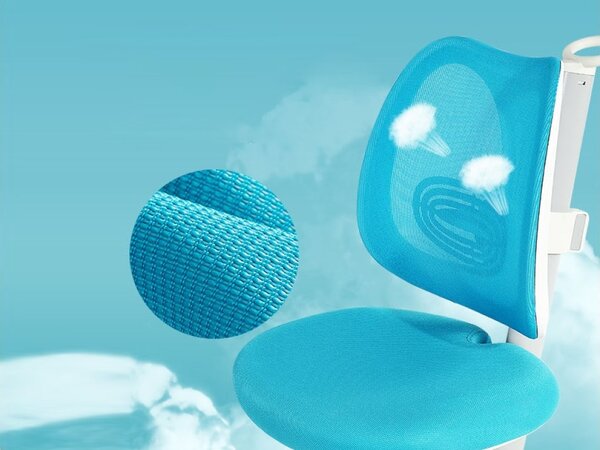 Dječja ergonomska stolica Eira – plava + navlaka GRATIS