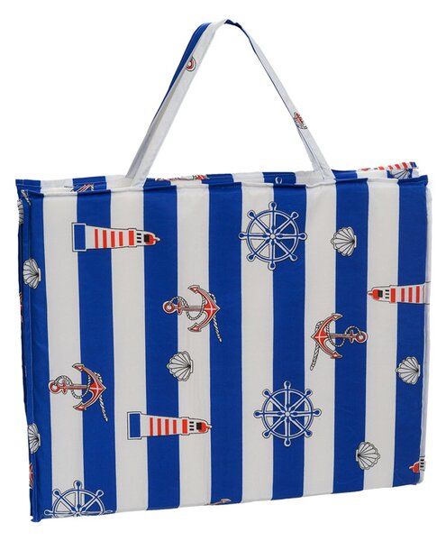 Plažni ležaljka YACHTIS bijelo-plava