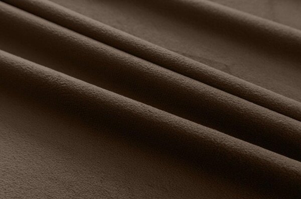 Smeđa zamračujuća zavjesa VELVET 140x270 cm Sistem za vješanje: Traka za nabiranje