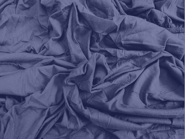 Jersey plahta mornarsko plava 90 x 200 cm