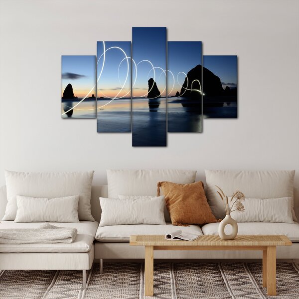 Slika - plaža kod zalaska sunca (150x105 cm)