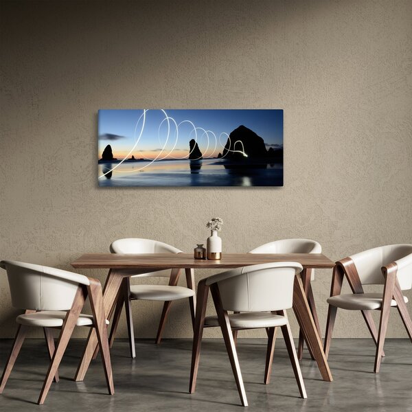 Slika - plaža kod zalaska sunca (120x50 cm)