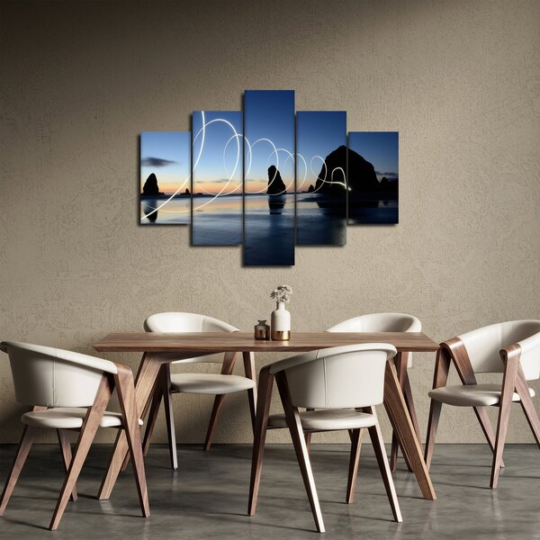 Slika - plaža kod zalaska sunca (150x105 cm)