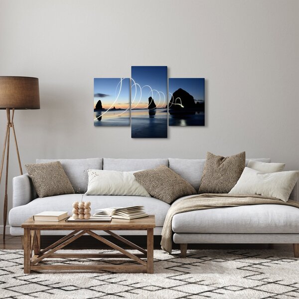 Slika - plaža kod zalaska sunca (90x60 cm)