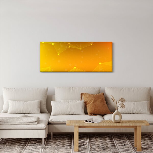 Apstraktna žuta slika (120x50 cm)