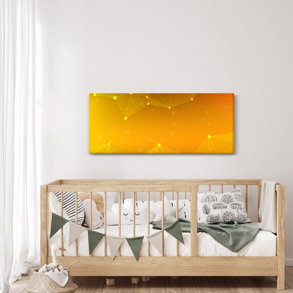 Apstraktna žuta slika (120x50 cm)
