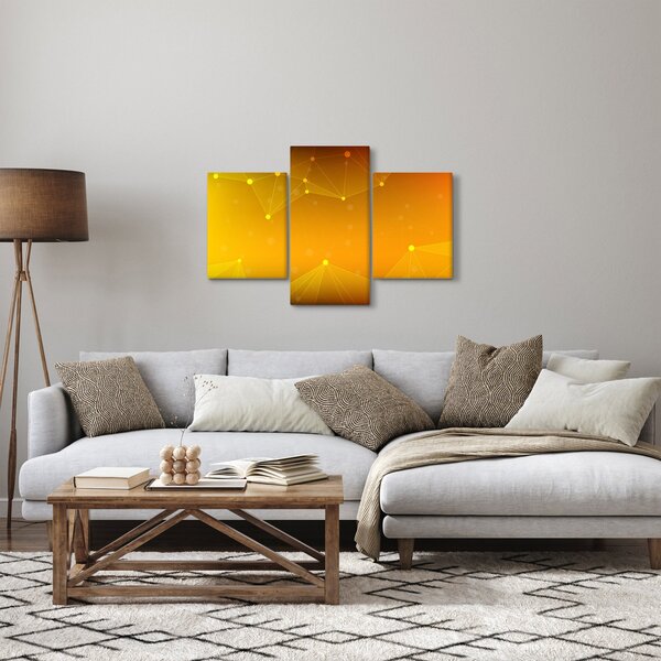 Apstraktna žuta slika (90x60 cm)