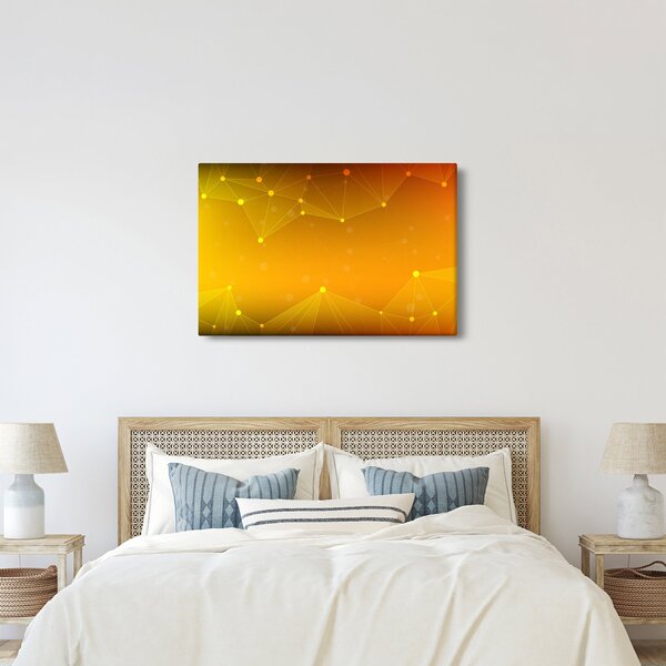 Apstraktna žuta slika (90x60 cm)