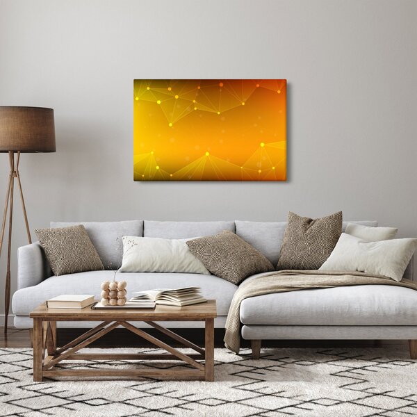 Apstraktna žuta slika (90x60 cm)