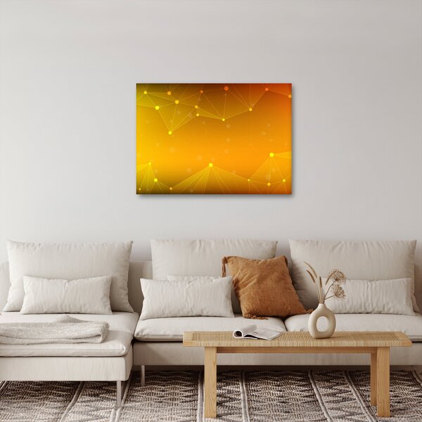 Apstraktna žuta slika (70x50 cm)