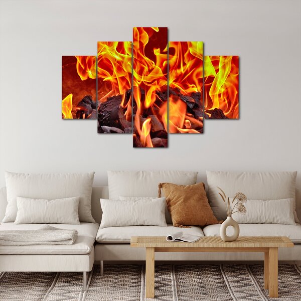Slika gorućeg ugljena (150x105 cm)