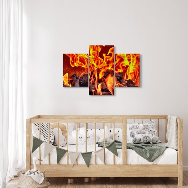 Slika gorućeg ugljena (90x60 cm)
