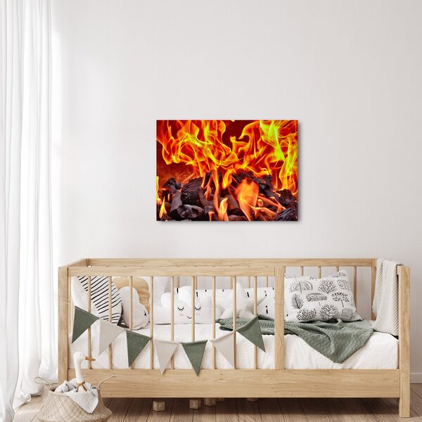Slika gorućeg ugljena (70x50 cm)