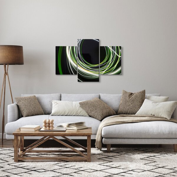 Slika zelenih linija (90x60 cm)
