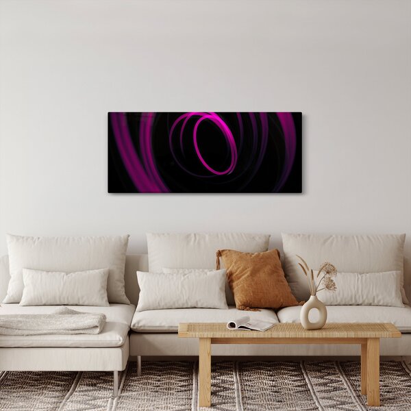 Slika - ljubičaste linije (120x50 cm)