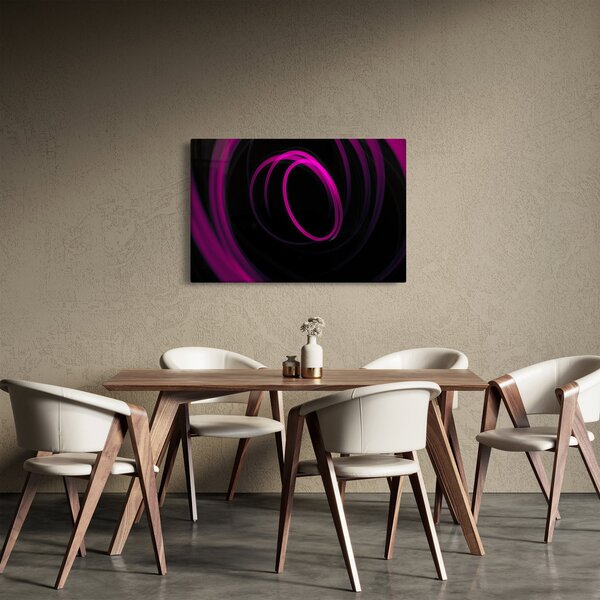 Slika - ljubičaste linije (90x60 cm)