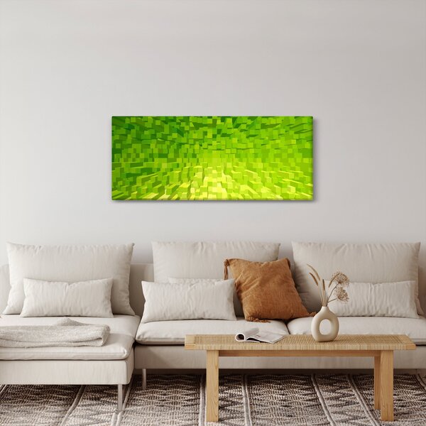 Slika žuto-zelenih kocki (120x50 cm)