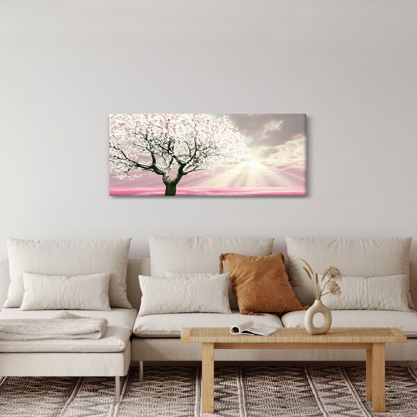 Ružičasta slika stabla (120x50 cm)