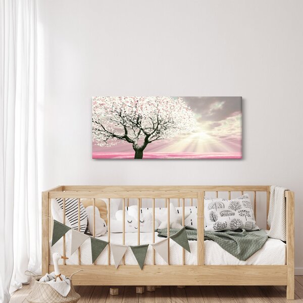 Ružičasta slika stabla (120x50 cm)