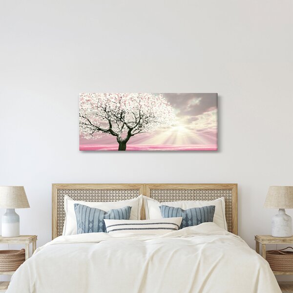 Ružičasta slika stabla (120x50 cm)