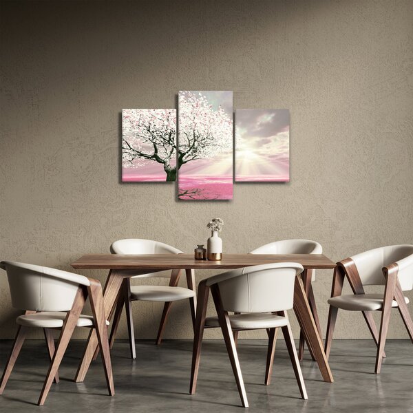 Ružičasta slika stabla (90x60 cm)