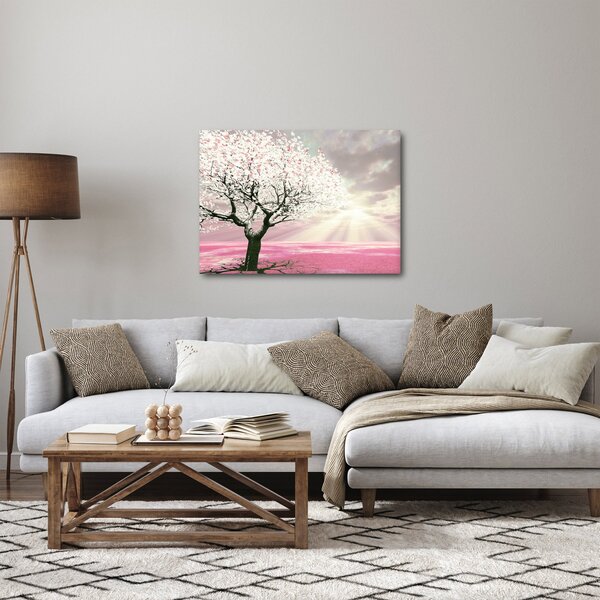 Ružičasta slika stabla (70x50 cm)