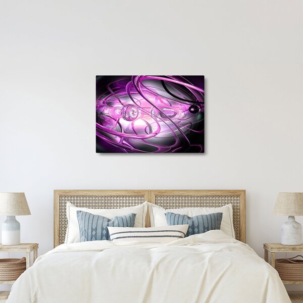 Slika predivne ljubičaste apstrakcije (70x50 cm)