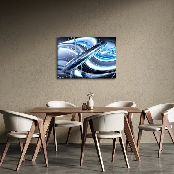 Slika plave apstrakcije (70x50 cm)