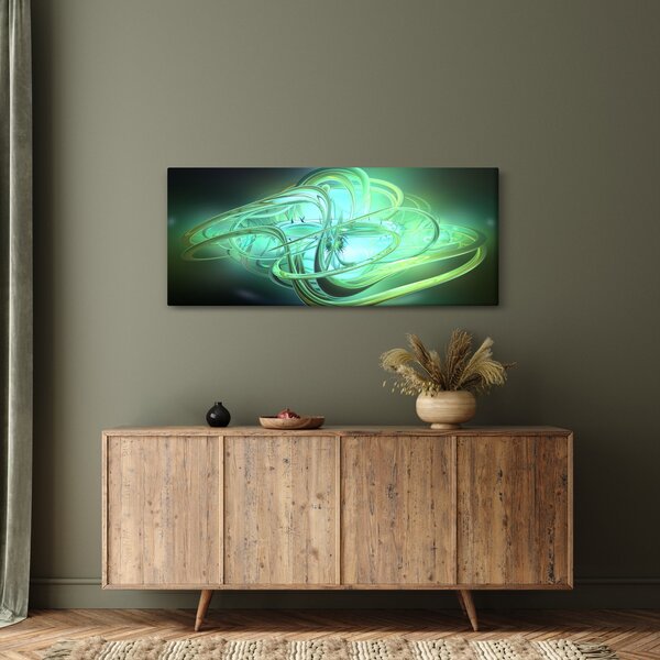 Slika zelene apstrakcije (120x50 cm)