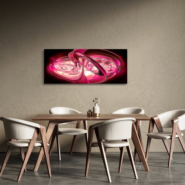Slika ružičastih fraktala (120x50 cm)