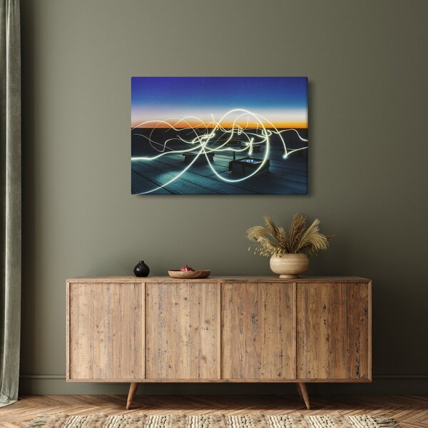 Slika - pogled na nebo s krova (90x60 cm)