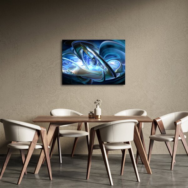 Slika plavih fraktala (70x50 cm)
