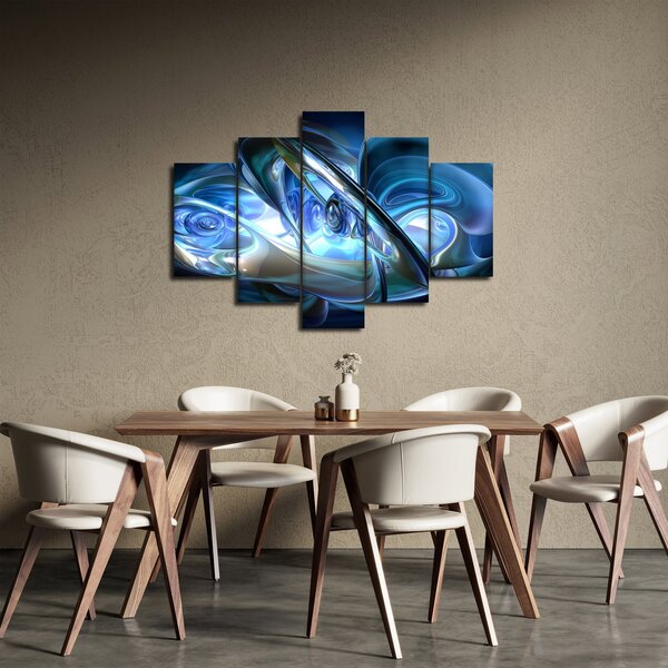 Slika plavih fraktala (150x105 cm)
