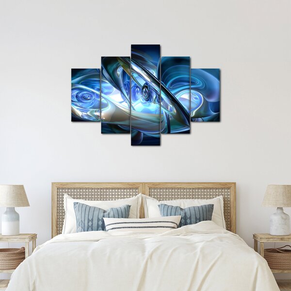 Slika plavih fraktala (150x105 cm)
