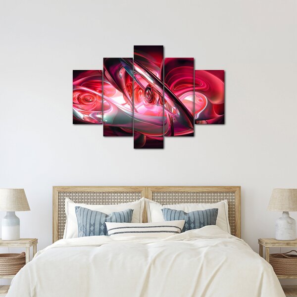 Slika crvenih fraktala (150x105 cm)