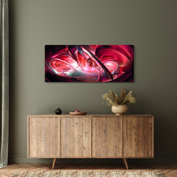 Slika crvenih fraktala (120x50 cm)