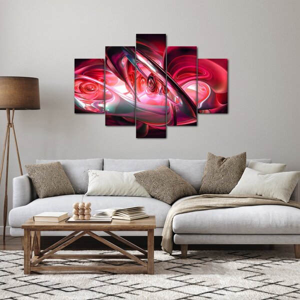 Slika crvenih fraktala (150x105 cm)