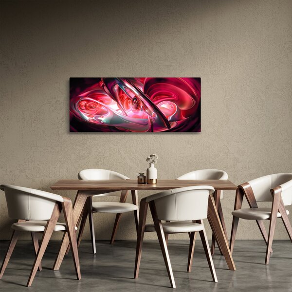 Slika crvenih fraktala (120x50 cm)