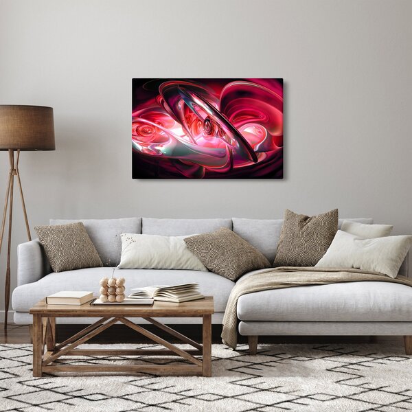 Slika crvenih fraktala (90x60 cm)