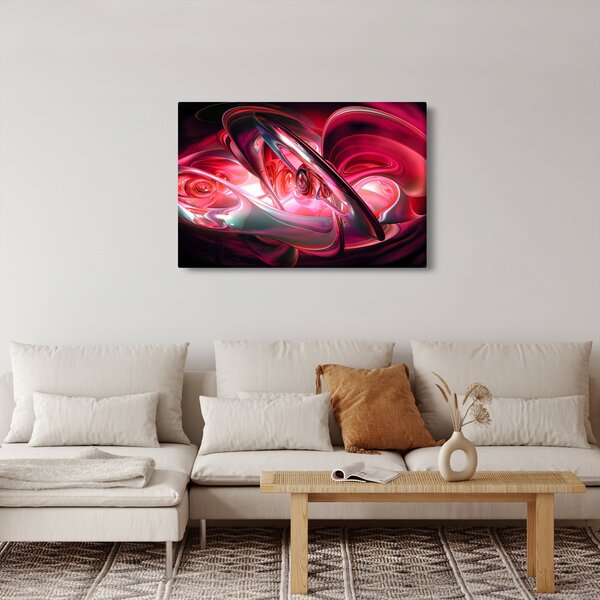Slika crvenih fraktala (90x60 cm)