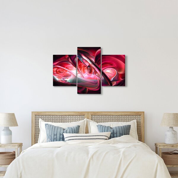 Slika crvenih fraktala (90x60 cm)