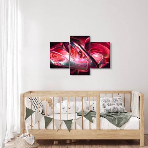Slika crvenih fraktala (90x60 cm)