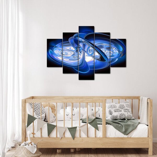 Plava apstraktna slika (150x105 cm)
