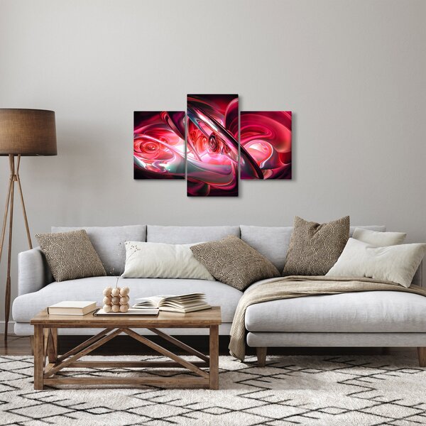 Slika crvenih fraktala (90x60 cm)