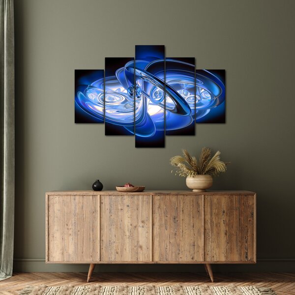 Plava apstraktna slika (150x105 cm)